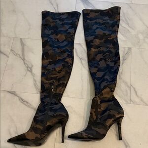 Aldo Camouflage Over the Knee Boots